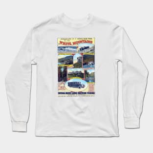 1925 Tour the White Mountains of New Hampshire Long Sleeve T-Shirt